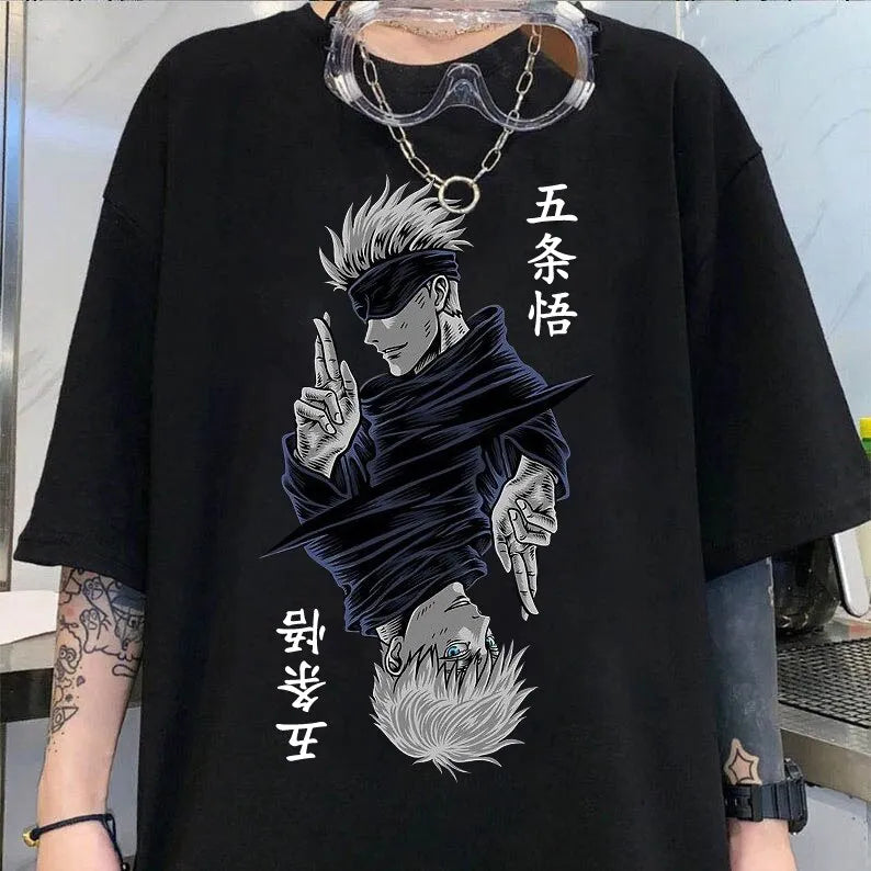 Camisa Oversized Satoru Gojo Jujutsu Kaisen V3