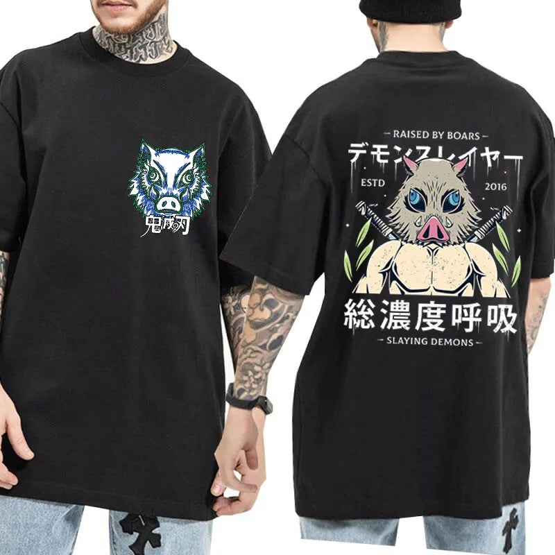 Camisa Oversized Demon Slayer Inosuke V1